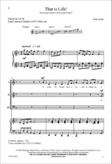 That Is Life! Three-Part Mixed choral sheet music cover